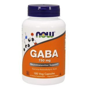 Гамма-аминомасляная кислота (GABA), Now Foods, 750 мг, 100 к