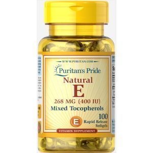 Витамин Е и смесь такаферолов, Vitamin E-400 Mixed Tocopherols, Puritan's Pride, 400 МЕ,100 капсул 