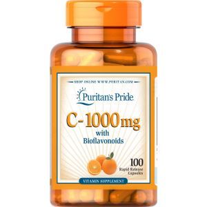 Vitamina C cu bioflavonoide, Puritan's Pride, 1000 mg, 100 capsule