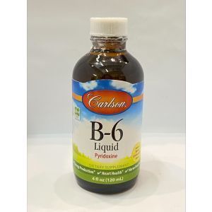 Витамин В6 (пиридоксин), Vitamin B6, Carlson Labs, 120 мл
