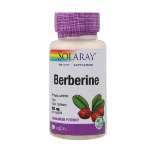 Берберин, Berberine, Solaray, 500 мг, 60 вегетариальных капсул