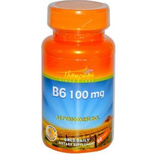 Витамин В6, Thompson, 100 mg, 60 таблет