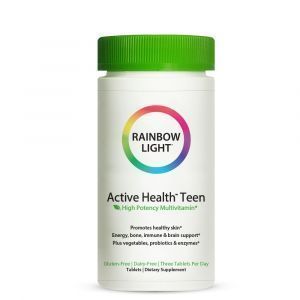 Vitamine pentru adolescenți cu complex pentru piele, Sănătate activă pentru adolescenți, lumină curcubeu, 90 de tablete