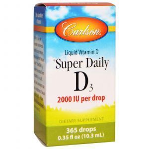 Витамин Д3, Vitamin D3, Carlson Labs, 2000 МЕ, 10,3 м