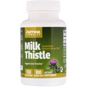 Расторопша (Milk Thistle), Jarrow Formulas, 150 мг, 100 капсул (Default)