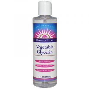 Растительный глицерин, Vegetable Glycerin, Heritage Products, 240 мл