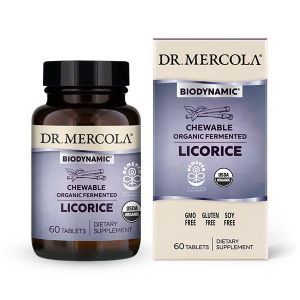Биодинамик, солодка ферментированная, Biodynamic® Organic Fermented Licorice, Dr. Mercola, органик, 60 таблеток
