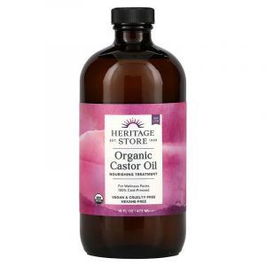 Касторовое масло, Castor Oil, Heritage Products, органик, 480 мл