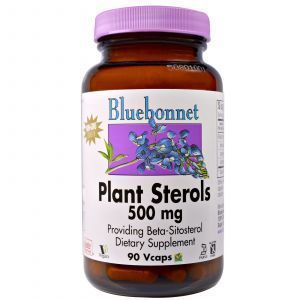 Фитостеролы, Plant Sterols, Bluebonnet Nutrition, 500 мг, 90 капсул (Default)