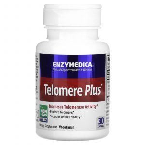 Защита теломер, Telomere Plus, Enzymedica, 30 капсул
