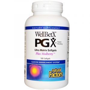 Витамины (WellBetX PGX) и шелковица, Natural Factors, 180 капсул (Default)