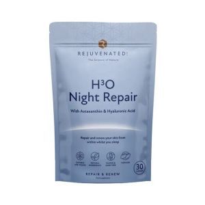 Ночное восстановление и увлажнение кожи, H3O Night Repair, Rejuvenated, 30 капсул
