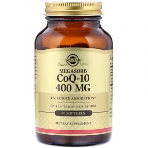 Коэнзим Q10 (Coenzyme Q-10), Solgar, 400 мг, 60 капсул (Default)
