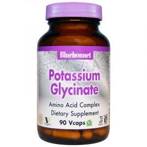 Калий, Potassium Glycinate, Bluebonnet Nutrition, 90 капсул (Default)