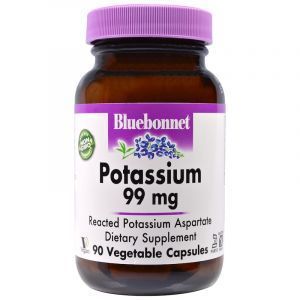 Калий, Potassium, Bluebonnet Nutrition, 99 мг, 90 капсул (Default)