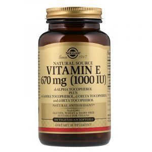 Витамин Е, Vitamin E, Solgar, 1000 МЕ, 100 капсул (Default)