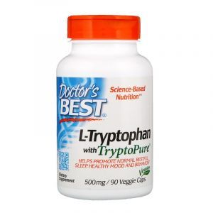 Триптофан, L-Tryptophan, Doctor's Best, 500 мг, 90 кап. (Default)