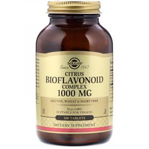 Биофлавоноиды, Citrus Bioflavonoid, Solgar, 1000 мг, 100 таблеток (Default)