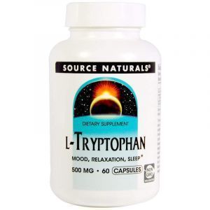  L-триптофан, L-Tryptophan, Source Naturals, 500 мг, 60 капсул (Default)