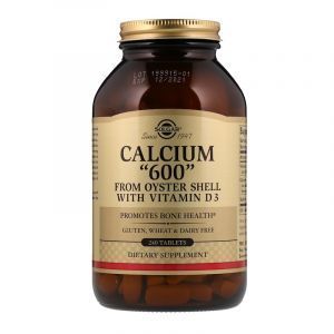 Кальций из раковин устриц, Calcium "600", Solgar, 240 таблеток (Default)