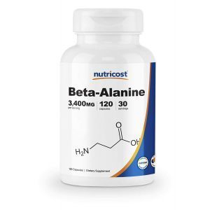 Бета-аланин, Beta-Alanine, Nutricost, 3400 мг, 120 капсул