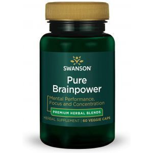 Улучшение памяти и работы мозга, Ultra Pure Brainpower, Swanson, 60 вегетарианских капсул