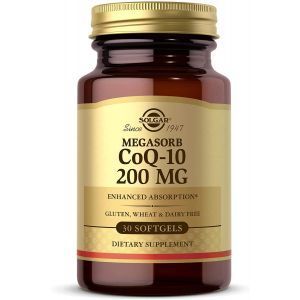 Коэнзим Q10, Megasorb CoQ-10, Solgar, 200 мг, 30 гелевых капсул
