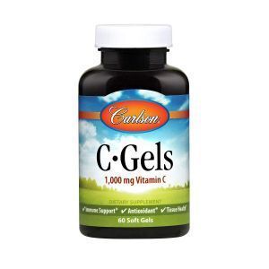 Витамин C, C-Gel, Carlson Labs, 1000 мг, 60 гелевых капсул