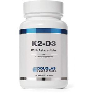 Витамины К2-Д3 з астаксантином, K2-D3 With Astaxanthin, Douglas Laboratories, 30 капсул 