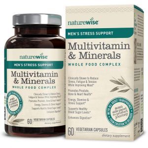 Мультивитамины и минералы для мужчин,  Multivitamin and Minerals with Stress Support, NatureWise, 60 вегетарианских капсул