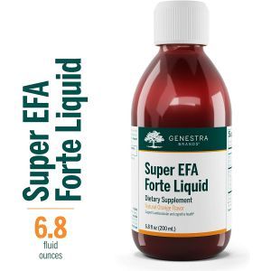 Рыбий жир для поддержки когнитивного, сердечно-сосудистого и суставного здоровья, Super EFA Forte Liquid, Genestra Brands, апельсиновый вкус, 200 мл.