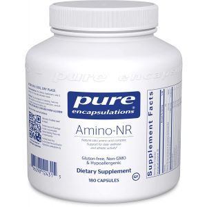 Комплекс аминокислот, Amino-NR, Pure Encapsulations, поддержка хорошего самочувствия и спортивной активности, 180 капсул 
