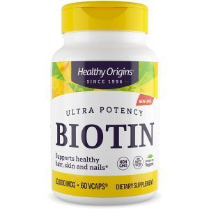 Биотин, Biotin, Healthy Origins, 10,000 мкг, 60 капсул (Default)