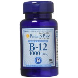Vitamina B-12, Vitamina B-12, Puritan's Pride, 1.000 mcg, 100 capsule