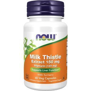 Силимарин, расторопша (Milk Thistle), Now Foods, 150 мг, 60 капсул