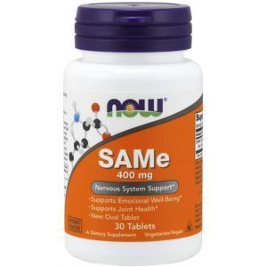 Аденозилметионин, SAM-e, Now Foods, 400 мг, 30 табл.