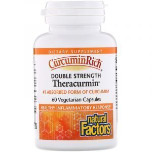 Куркумин улучшенный, CurcuminRich, Natural Factors, теракурмин двойной силы, 60 мг, 60 капсул (Default)