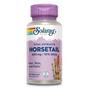 Экстракт хвоща, Horsetail Extract, Solaray, 400 мг, 60 капсул
