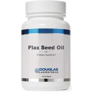 Семена льна масло, Flax Seed Oil, Douglas Laboratories, 100 капсул