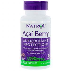 Acai (Super), AcaiBerry, Natrol, 1.000 mg, 75 capsule