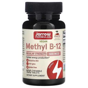 Vitamina B12, metil B-12, formule Jarrow, 500 mcg, 100 pastile