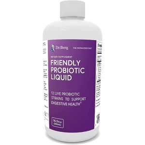 Пробиотики с лактобактериями, жидкие, Friendly Probiotic Liquid Supplement Drink, Dr. Berg's, 500 мл