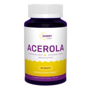 Acerola, Sunny Caps, 500 mg, 100 tablete