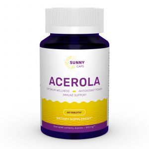 Acerola, Sunny Caps, 500 mg, 60 tablete