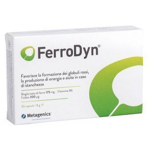Железо + витамины, FerroDyn, Metagenics, 30 капсул