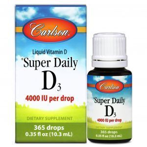 Витамин Д3, Vitamin D3, Carlson Labs, 4000 МЕ, 10,3 мл.