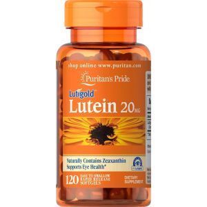 Лютеин с зеаксантином, Lutein, Puritan's Pride, 20 мг, 120 гелевых капсул
