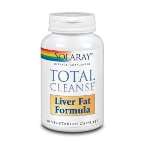 Детоксикация печени, Total Cleanse Liver Fat Formula, Solaray, 90 вегетарианских капсул
