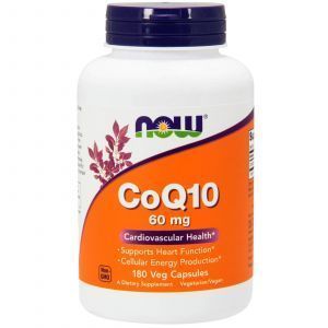 Коэнзим Q10 (CoQ10), Now Foods, 60 мг, 180 капс