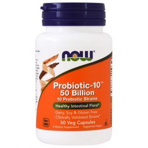 Пробиотик-10, Probiotic 50 Billion, Now Foods, 50 ка